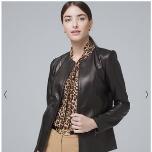 White House Black Market Leather jacket